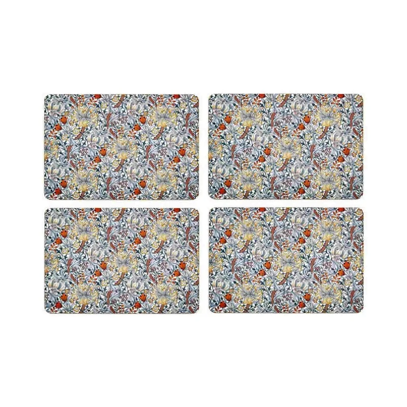 Nostalgic Blue Lily Placemats Set of 4