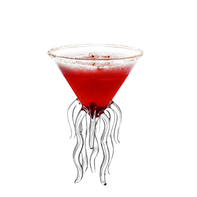 Creative Octopus Martini Glass Creative Cocktail Drinkware Bar Goblet Tools