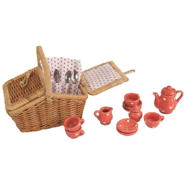 Egmont Porcelaine Tea Set Mini in a Basket