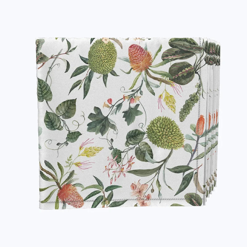 Tropical Flowers & Leaves Napkins