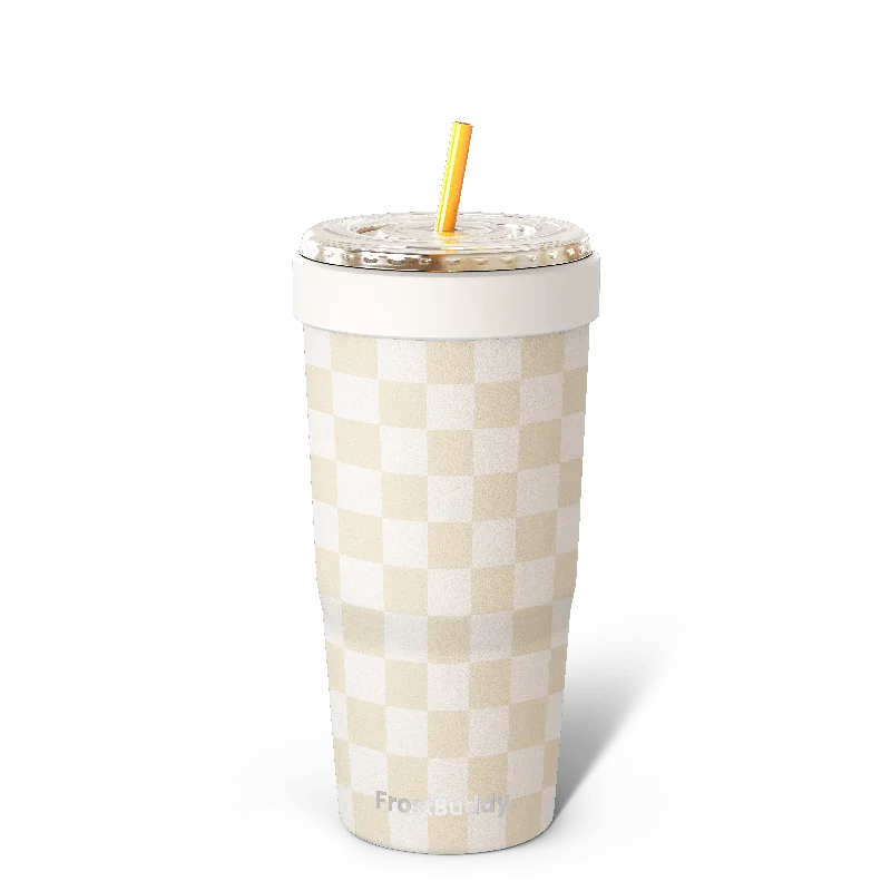 To-Go Buddy | Beige Checkered