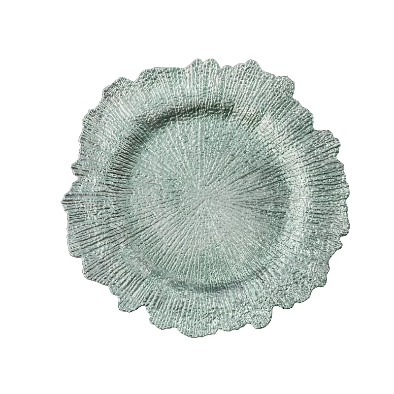 Reef Acrylic Charger Plate - Light Turquoise