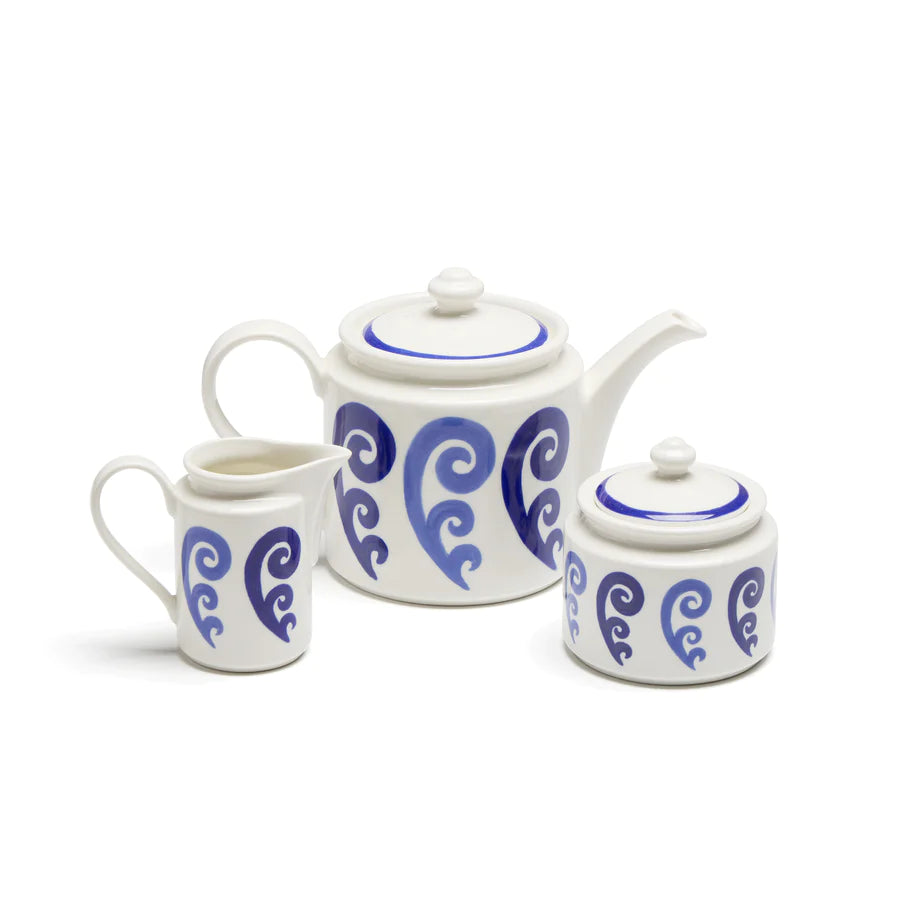 Athenee Two Tone Peacock Tea Set