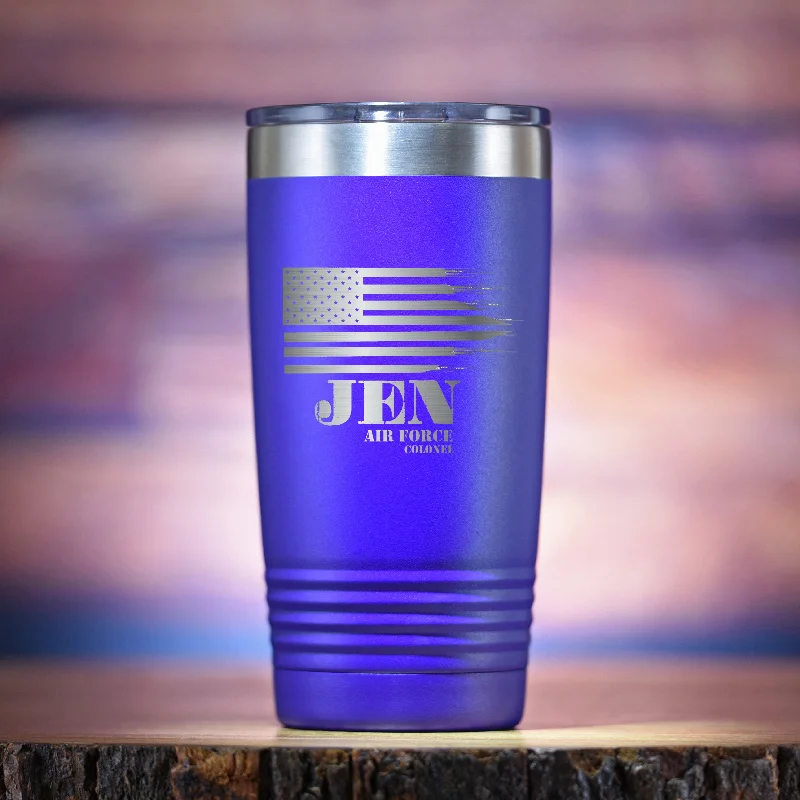 American Heroes Travel Coffee Tumbler Yeti Style