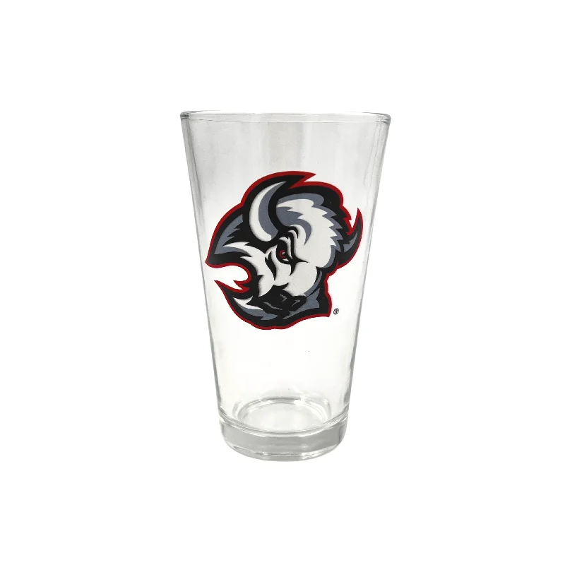 Buffalo Sabres Red & Black Goat Head Pint Glass