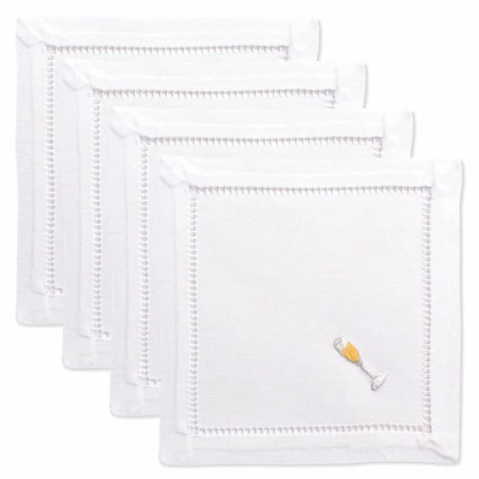 Champagne Cocktail Napkin - Set of 4