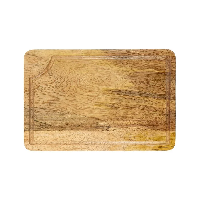 Oussum Acacia Cutting Board Set with Juice Groove Wooden Chopping Boards for Meat Vegetables Kitchen Pre-Oiled Wood (3-Pcs Sets)