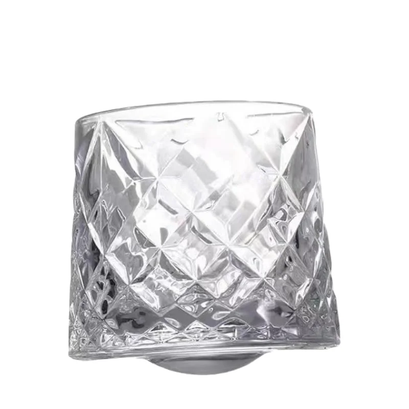 250ML-Creative Crystal Thickened Personality Classical Revolving Glass Nordic Whisky Glass Foreign Wine Glass