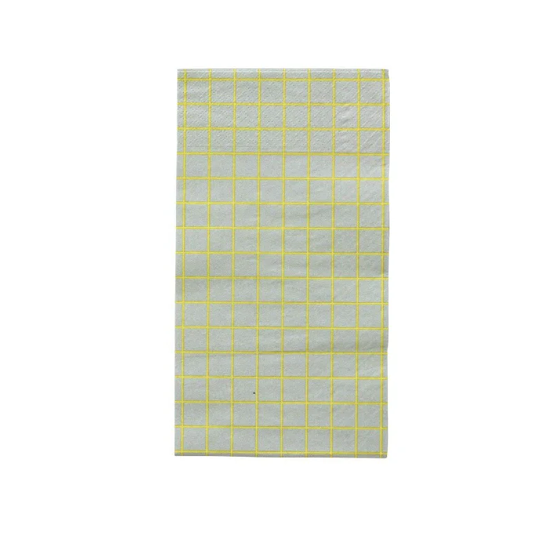 Oh Happy Day Grid Napkins (Dinner)