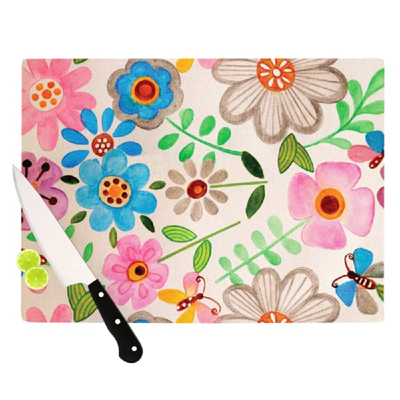 KESS InHouse Louise Machado "The Garden" Cutting Board