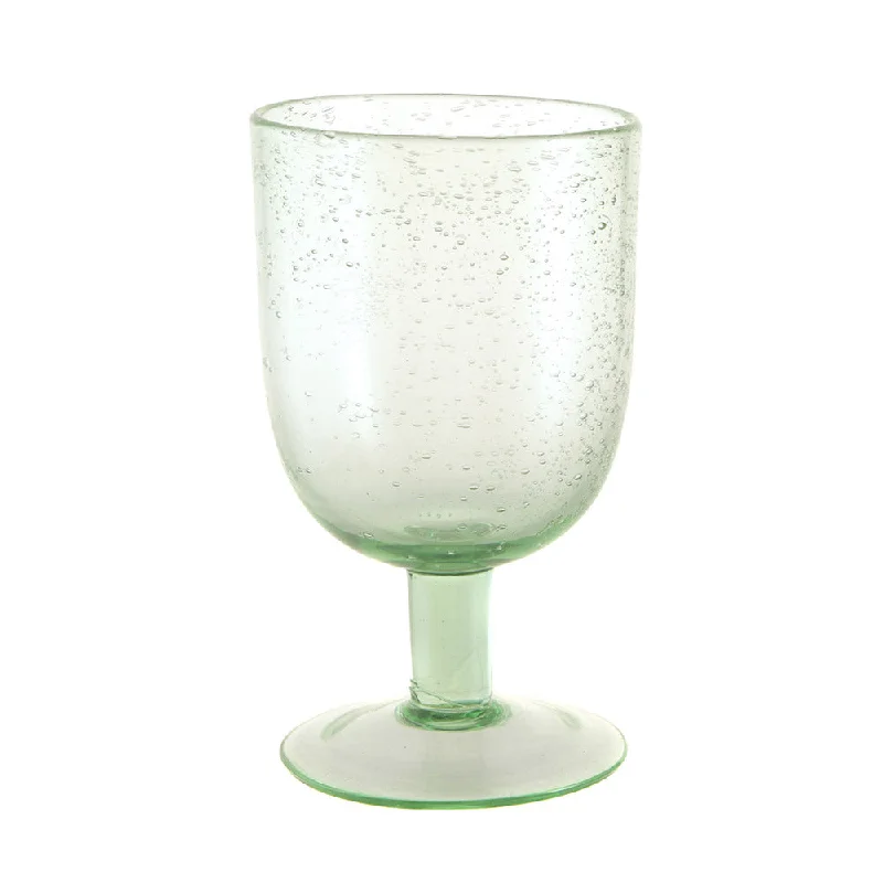 Wine Glass Bubble Green 350ml