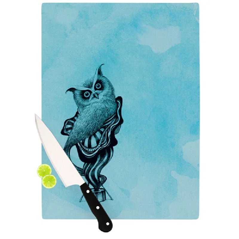 Kess InHouse Graham Curran 'Owl III' Cutting Board