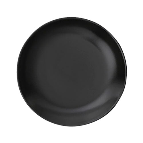 Ziena 922460 Stoneware Coupe Plate, Ebony, 6-1/2", Case of 12