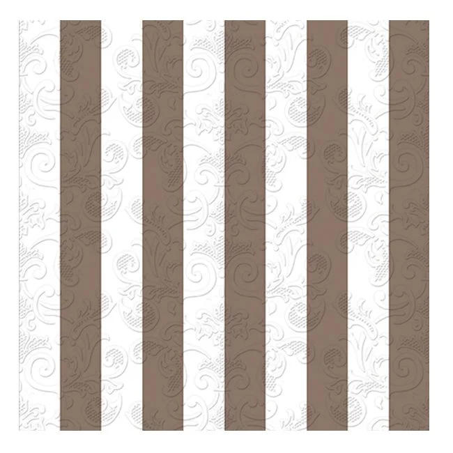 Dining Collection Lunch Napkins - Stripes of Copper - (#24305)