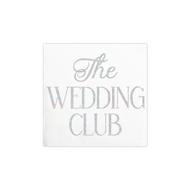 Holographic The Wedding Club Dessert Napkins 20ct