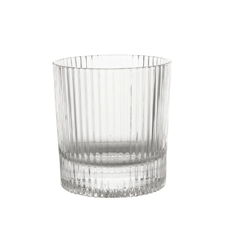 WHISKY GLASS Henry Ribbed Clear 350ml