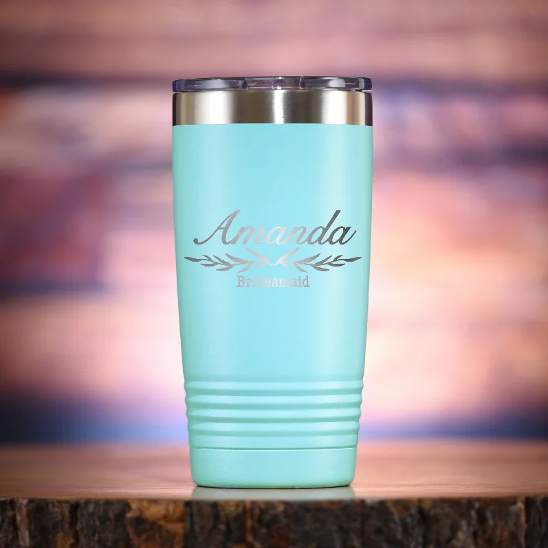 Bridesmaid Maid of Honor Travel Tumbler Gift