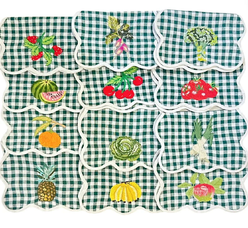 Picnic Green Cocktail Napkins