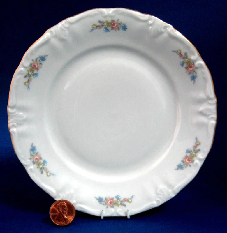 Salad Plate Winterling Bavaria Mayerling Floral Swags 8 Inches 1940s Porcelain