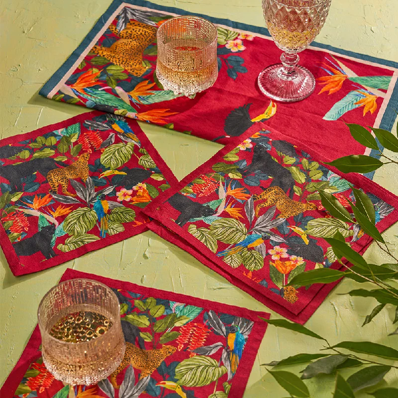 Greenwood Glory Cocktail Napkins - Set of 4 / Set of 8