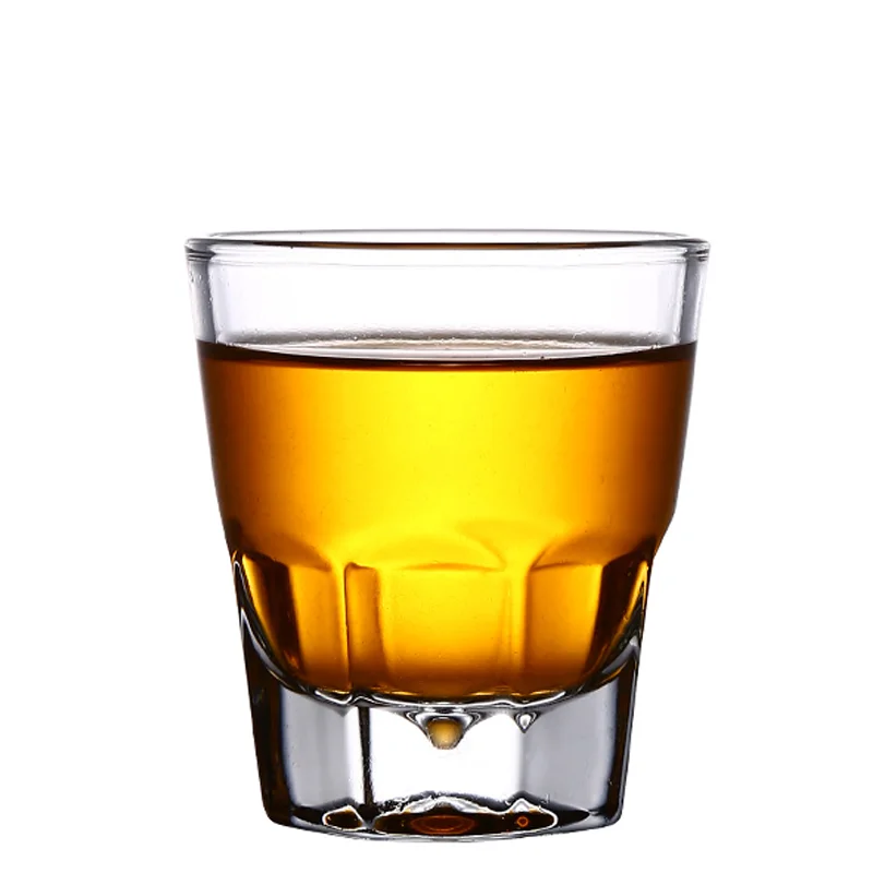 Glass Beer Mug Commercial KTV Bar Thickened Tea Cup Drop-Resistant Whisky Foreign Wine Glass