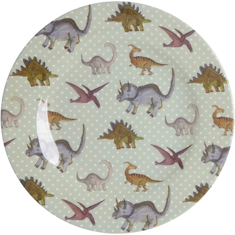 RICE New Dino Print Melamine Side Plate