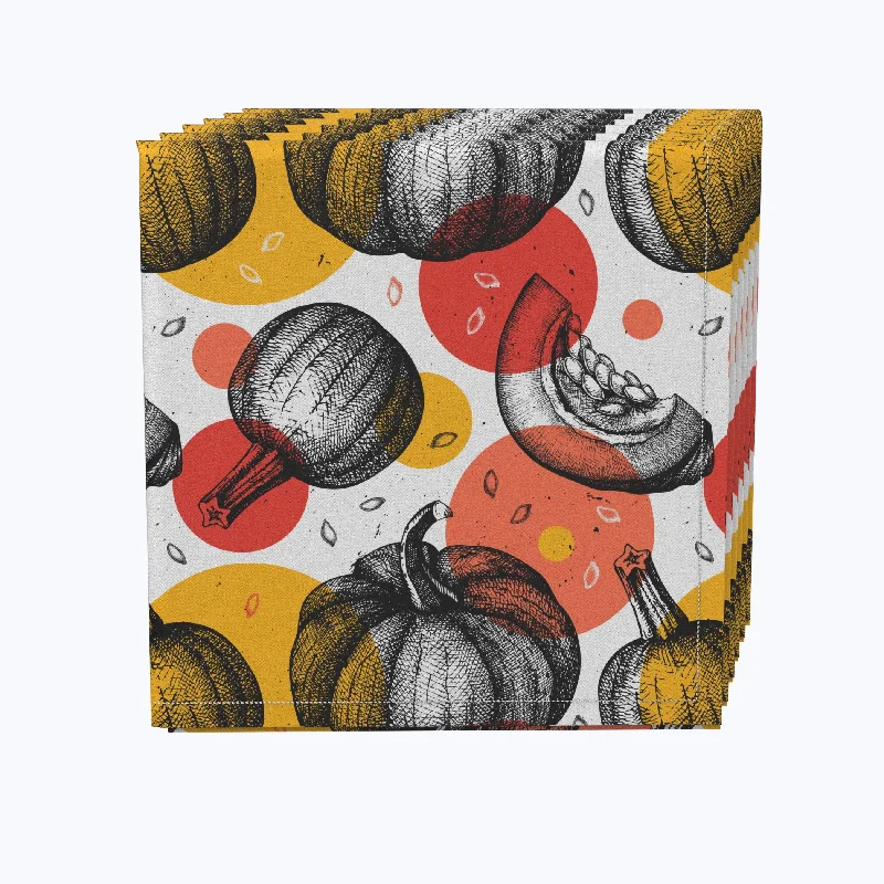 Pumpkins and Autumn Dots Napkins