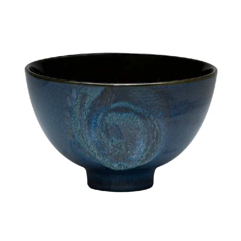 Red Vanilla Organic Blue 2-piece Coupe Salad Bowl Set