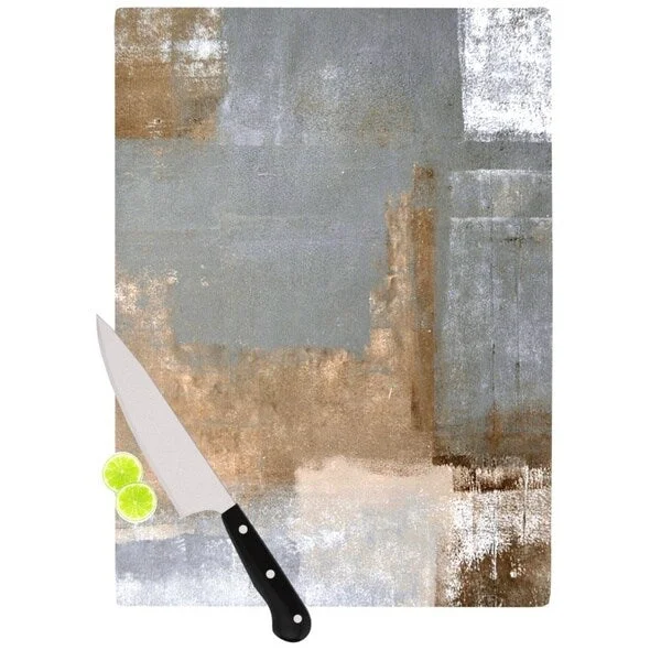 KESS InHouse CarolLynn Tice 'Gifted II' Brown Grey Cutting Board