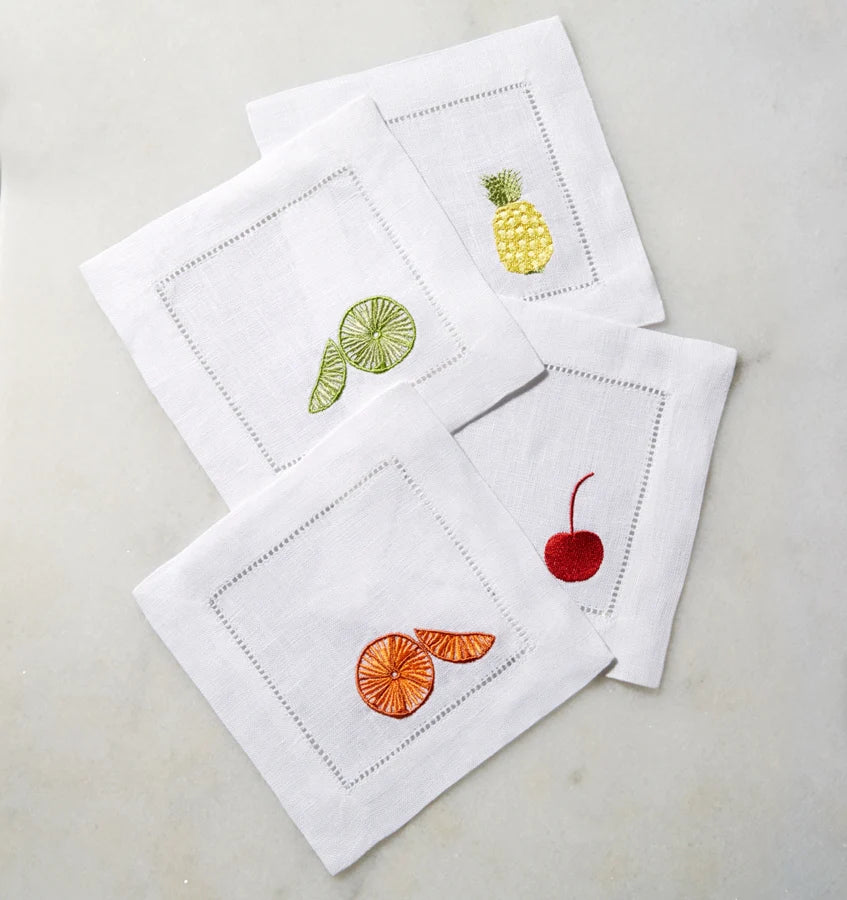 Sferra Frutta Cloth Cocktail Napkins