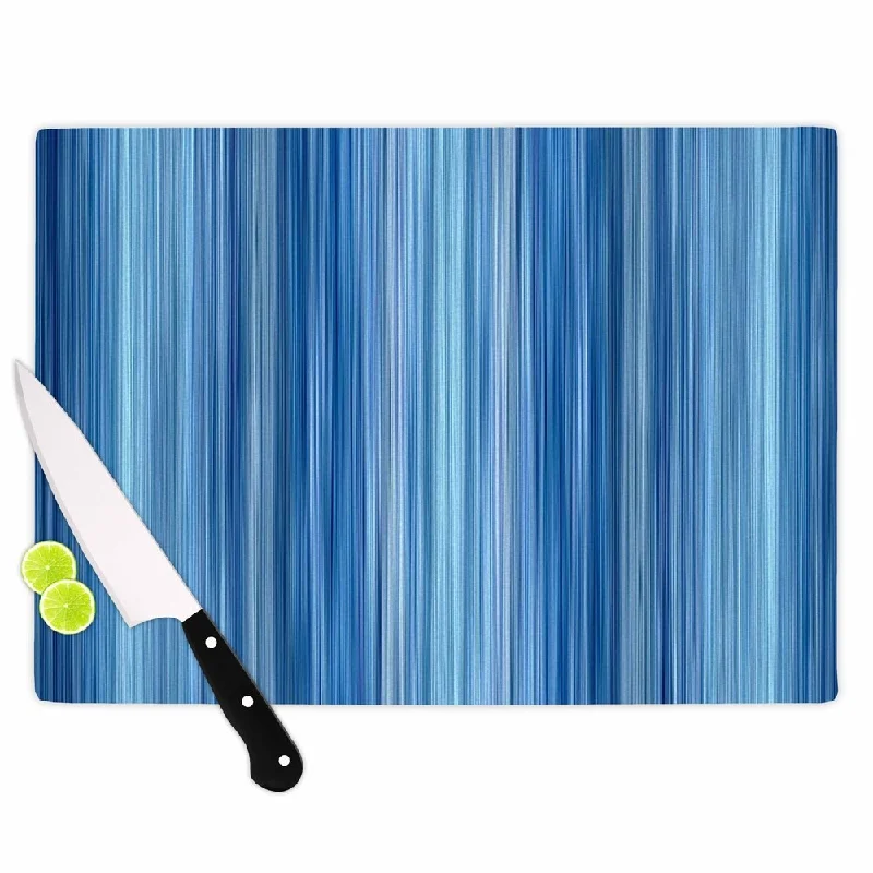 Kess InHouse Bruce Stanfield "Ambient #1" Teal Digital Cutting Board