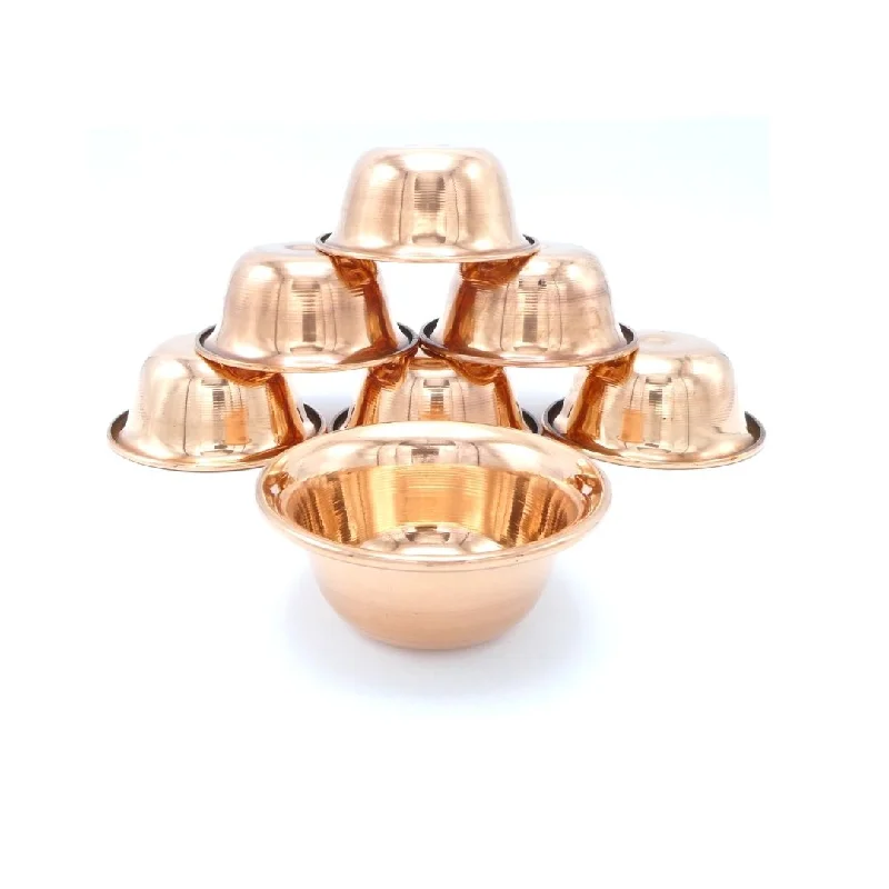 OFFERING BOWLS | Set of 7 Simple Copper 3.6"