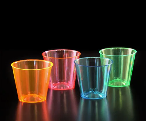 BarConic® 1 oz Neon Shot Cups - Assorted