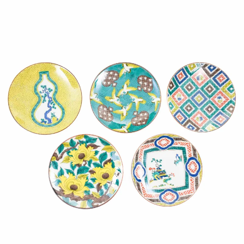 Seikou Porcelain Assorted Floral Side Plates, Set of 5, 15cm