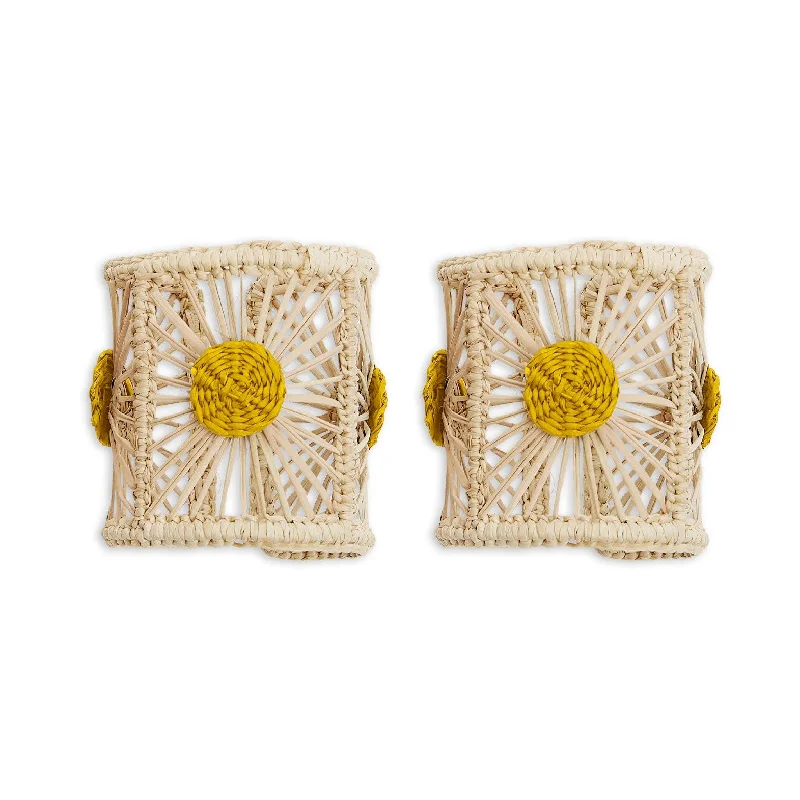 Raffia Napkin Rings, Set of 2