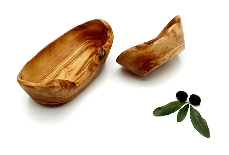 Handcrafted Olive Wood Snack Bowl | Eco-Friendly Serving Dish for Appetizers & Nuts