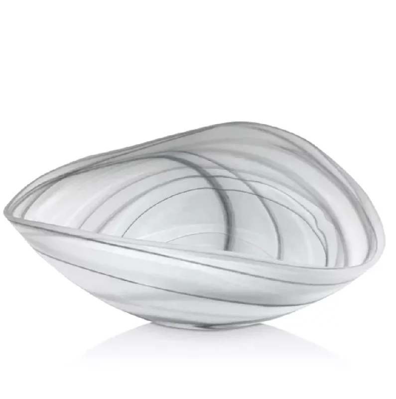 Alabaster Bowl Black & White