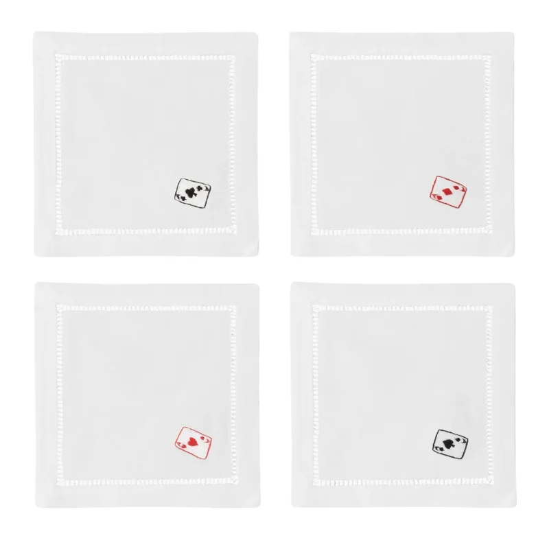 Cards Cocktail Napkin Set of 4