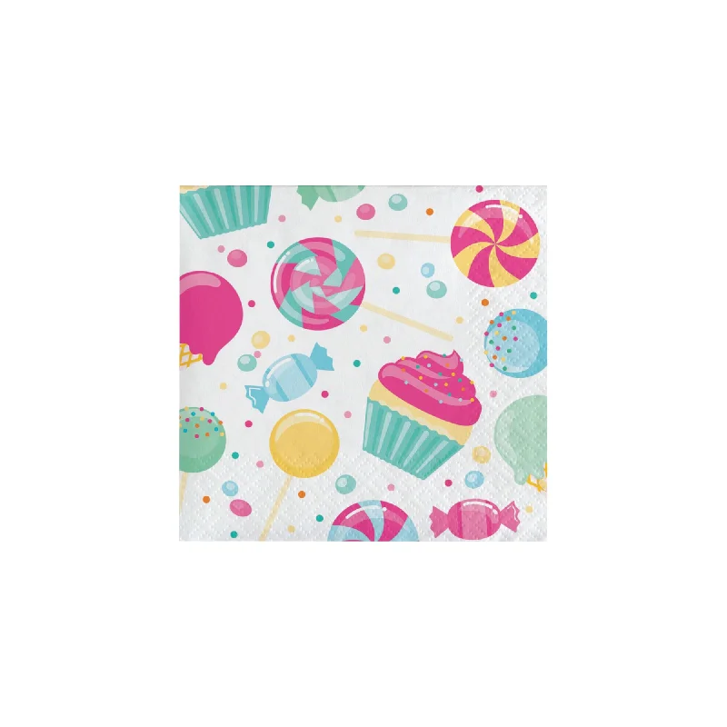 Candy Shop Dessert Napkins 16ct