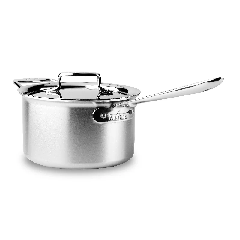 All-Clad d5 Brushed Stainless 4-quart Saucepan with Loop Handle