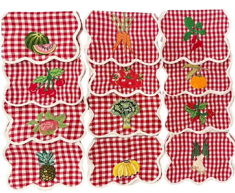 Picnic Red Cocktail Napkins