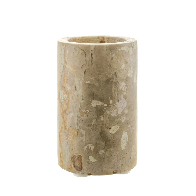 TUMBLER BATHROOM Fossil Marble 11x7cm