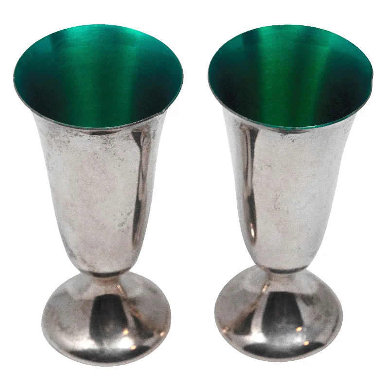 Gorham Green Enamel Sterling Cordial Set