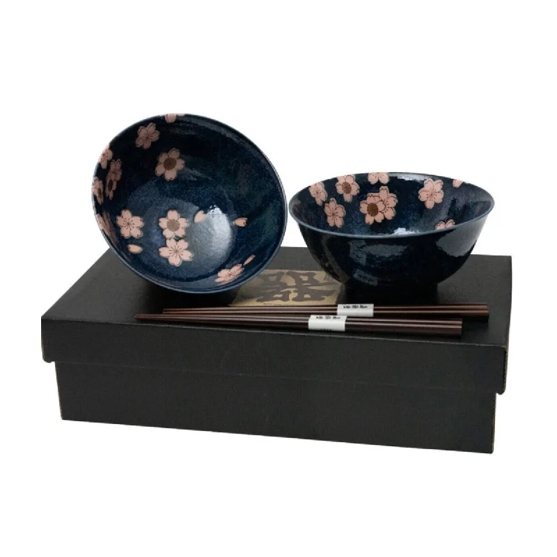 Concept Japan Sakura Petal Bowls and Chopstick Set