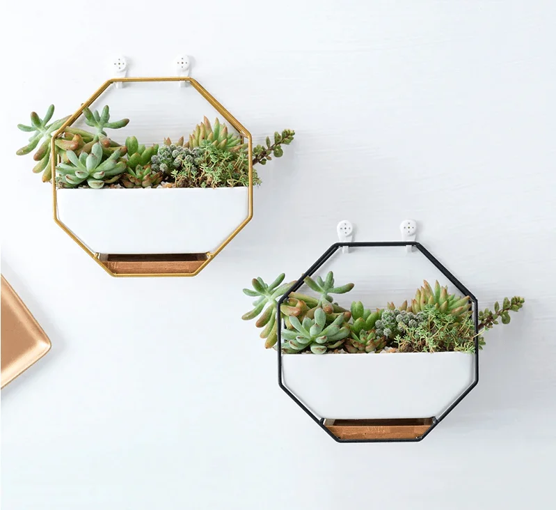 Ceramic Wall Geometric Planter