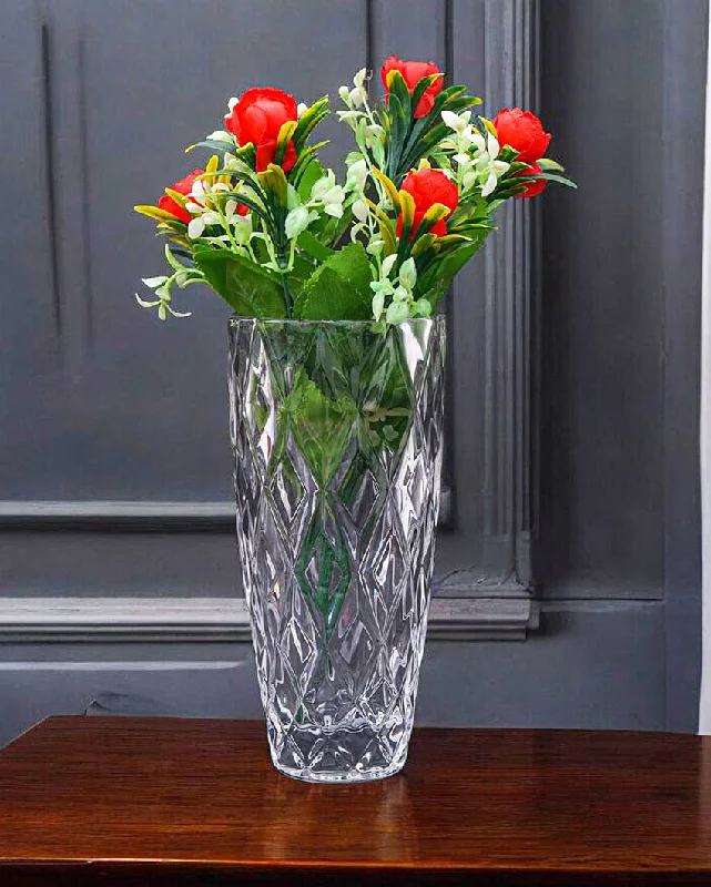 Chic And Modern Creating Focal Point Table Centerpiece Glass Vase | 5 x 10 inches