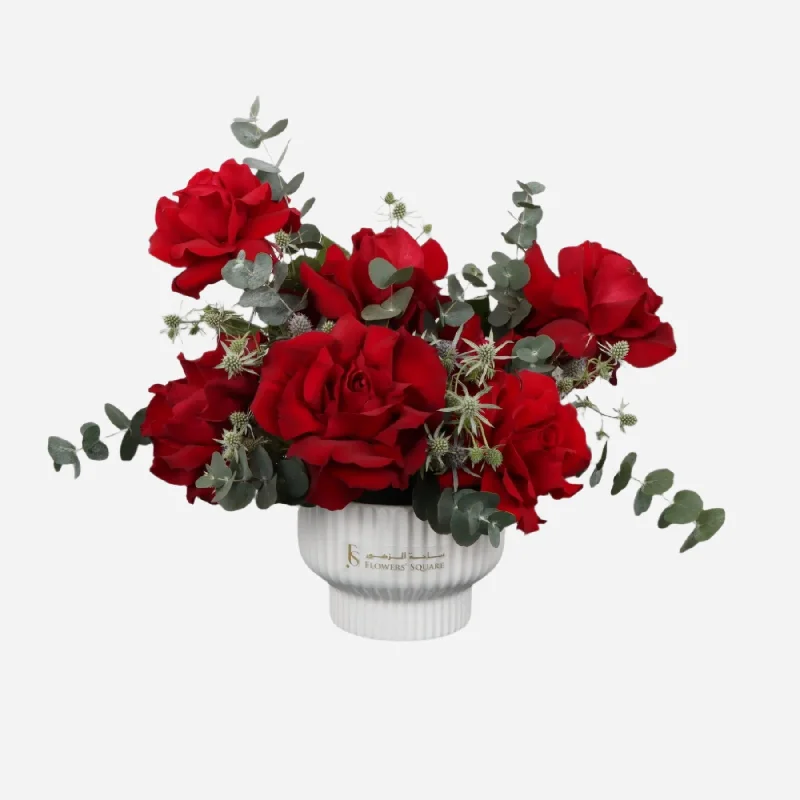 Red Rose Mini Vase (25cmx30cm)