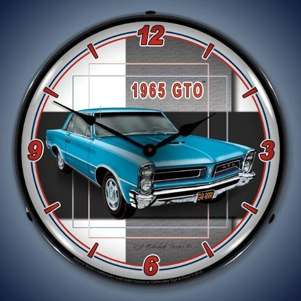 1965 GTO Backlit LED Clock