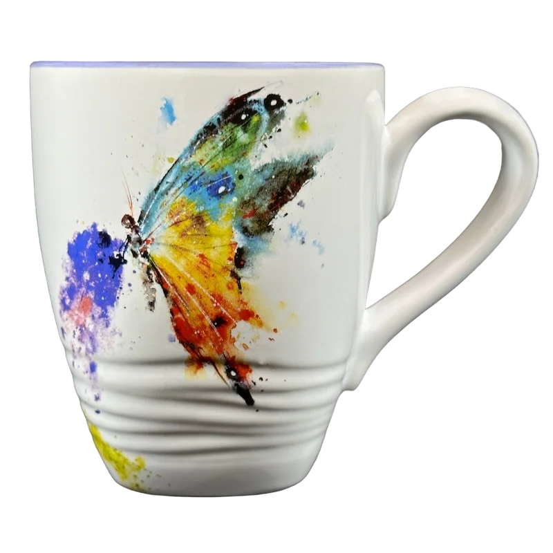 Dean Crouser Watercolor Butterfly Lavender Inside Mug Big Sky Carvers