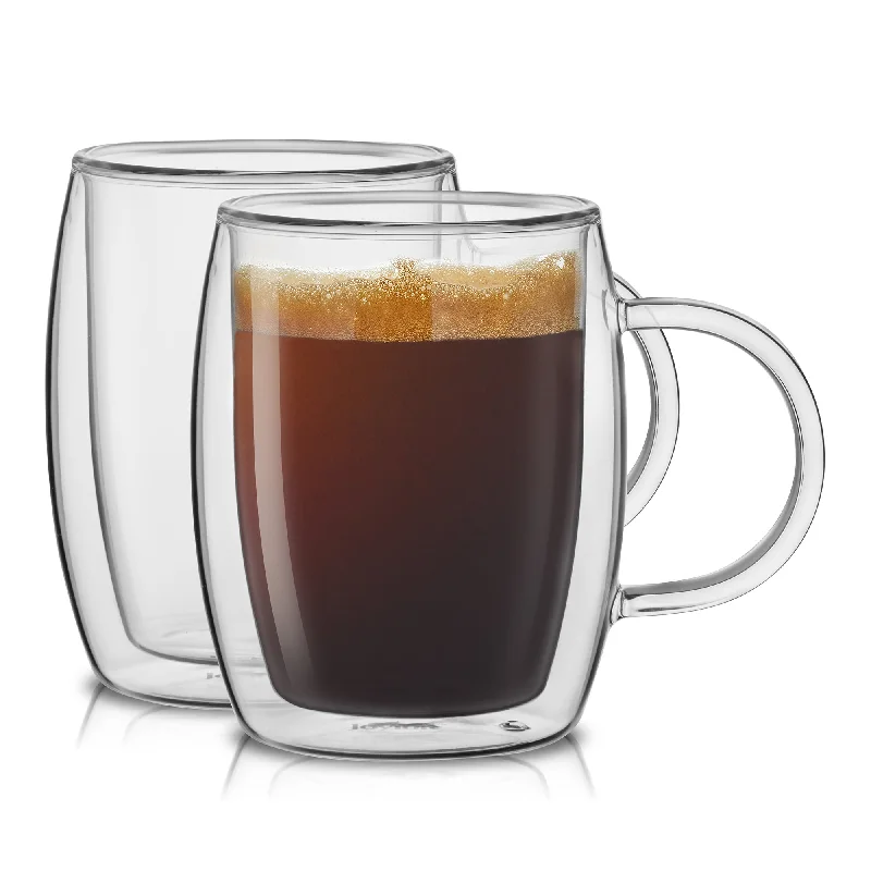 Aroma Double Wall Glass Coffee Mugs